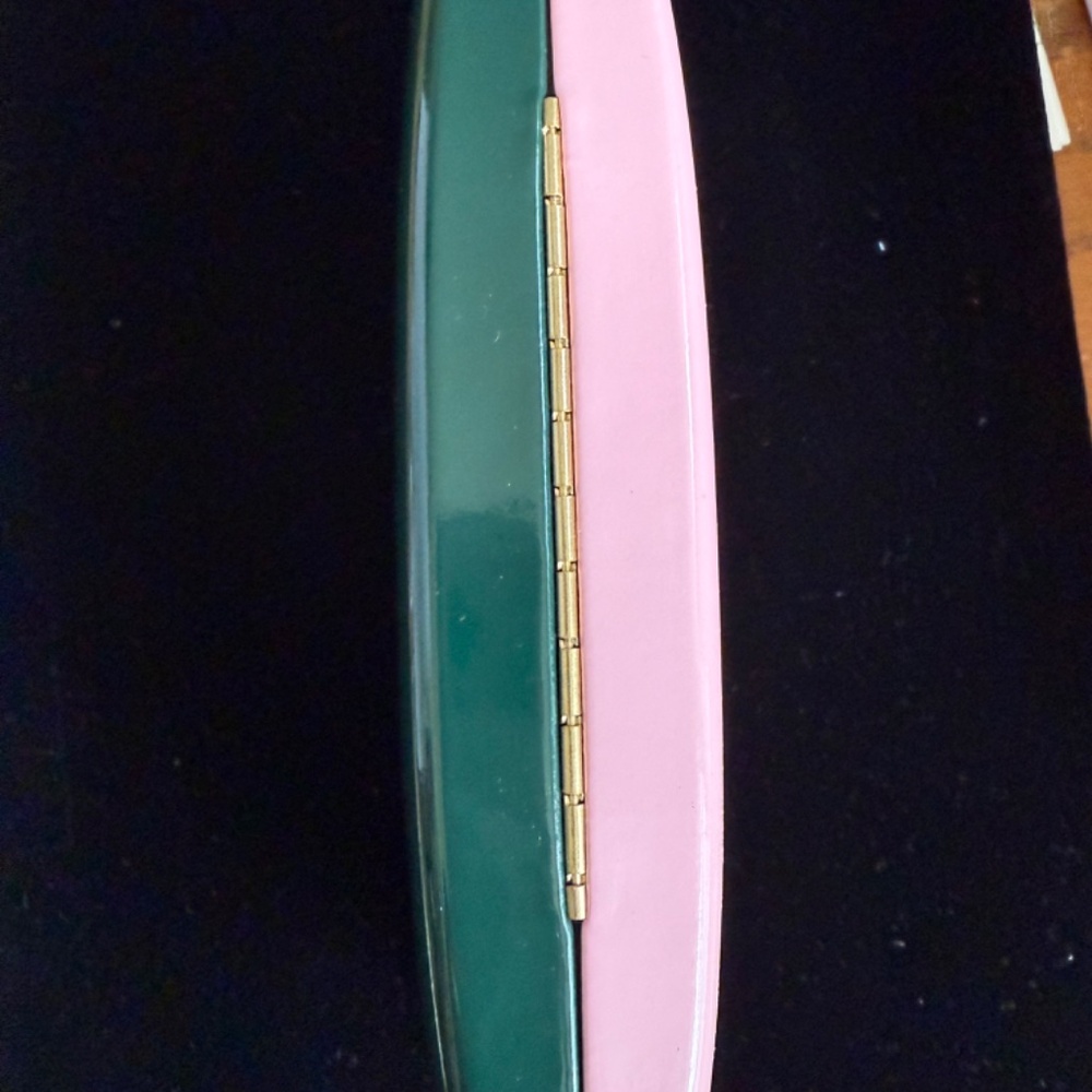 New KATE SPADE Pink & Green Eyeglass Case - - Picture 3 of 4